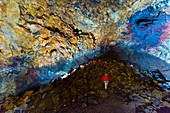 Inside the Thrihnukagigur volcano, Iceland, Europe.