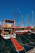 Gulets at Turgutreis marina  Mugla province, Turkey