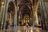 Church interior Santa Maria Sopra Minerva Rome Italy