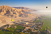 Nile Valley, Egypt - balloon flights over the archaeological sites, Medinet Habu, Temple of Ramses III, Upper Egypt