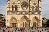 Cathedrale Notre-Dame de Paris, Ile de la Cité, Paris, France, Europe, UNESCO World Heritage Sites (bank of Seine between Pont de Sully und Pont d'Iena)