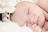Sleeping Newborn Baby, Close Up