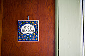 Shalom Decorative Tile Haning on Wall