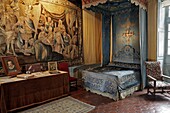 The Duc De Sully'S Bedroom, Chateau De Villebon, The Last Residence Of The Duc De Sully Who Died In 1641, Eure-Et-Loir (28), France