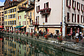 Old Town And Houses Along The Canal, Annecy, Haute-Savoie (74), France