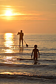 Stand Up Paddle, Cayeux-Sur-Mer, Bay Of Somme, Somme (80), France