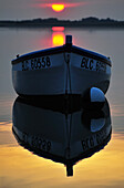 Boat Lying At Anchor In The Bay Of Somme, Saint-Valery-Sur-Somme, Somme (80), France