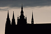 St. Vitus Cathedral At Dusk, Prague, Czech Republic
