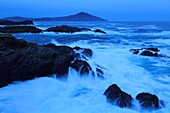 Ireland, Connaught, County Mayo, Achill island, Coastline on Atlantic Drive