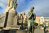 Spain, Canary islands, Tenerife island, Santa Cruz de Tenerife, Civil War Memorial in Plaza Espana