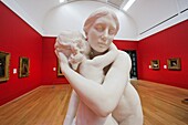 'UK, England, London, Tate Britain, Sculpture titled ''The Kiss'' by Hamo Thornycroft'