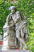 UK, England, Surrey, London, Shakespeare Statue on Leicester Square