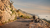 Spektakuläre Straßen entlang der Küste des Skutari See National Park, Montenegro, Balkan Halbinsel, Europa