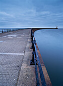 Looking Along The Roker Pier Early In The Morning, Sunderland, Tyne &Amp, Wear, England.&#Xd, &#Xa, © Ian Cumming / Axiom