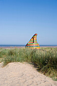 UK, England, Lincolnshire, View of beach hut called Jabba Hut, Mablethorpe