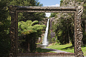 Paul, Quayle, nobody, Outdoors, Day, Sunlight, Cloud, Landscape, Tree, Rock Formation, Scenics, Beauty In Nature, Palm Tree, Power In Nature, Waterfall, Humour, Western Script, Picture Frame, Rectangle, New Zealand, Hunua Range Regional Park, National Par