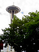 Space Needle, Low Angle View, Seattle, Washington, USA