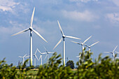 Wind power plant, North Sea, East Frisia, Lower Saxony, Germany, Europe