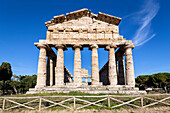 Temple of Athena, historic town of Paestum in the Gulf of Salerno, Capaccio, Campania, Italy, Europe