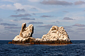 Rocks of Diving Site Roca Partida, Revillagigedo Islands, Mexico