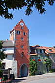 Old town gate in Meersburg, Lake Constance, Swabia, Baden-Wuerttemberg, Germany, Europe