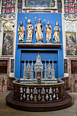 Altar in der Kapelle der Abtei St. Walburg, Eichstätt, Altmühltal, Franken, Bayern, Deutschland