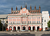 Rathaus am Neuen Markt, Hansestadt Rostock, Mecklenburg-Vorpommern, Deutschland