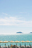 Lido near Lerici, province of La Spezia, Liguria, Italia