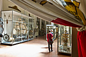 People visiting Museo tecnico navale (maritime museum), La Spezia, Liguria, Italia