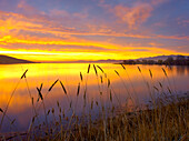 Sunrise at San Luis Reservoir, San Joaquin Valley, California