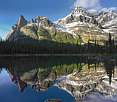 Cathedral Mountain and Mount Huber, Yoho National Park, British Columbia, Canada