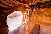Rock tomb, Petra, Wadi Musa, Jordan, Middle East