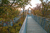 Tree Top Walk at Edersee, the walk leads through the top of beach trees with a view of Lake Edersee, Waldeck-Frankenberg, North Hesse, Germany