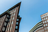 Chilehaus and Sprinkenhof, historical office buildings, Hamburg, Germany