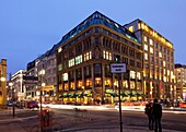 Fassbender&Raush Chocolatiers,Gendarmenmarkt,Mohrenstrasse and Charlottenstrasse corner at nightBerlin,Germany