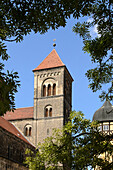 Schlossberg, Stiftskirche St.Servatius, Quedlinburg, Harz, Sachsen-Anhalt, Deutschland, Europa