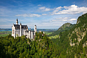 Schloss Neuschwanstein bei Schwangau, Füssen, Allgäu, Bayern, Deutschland