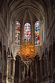 Interior view of the Saint Merri church, Paris, France, Europe