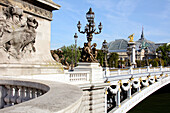 Pont Alexandre with the Grand Palais in the background, Paris, France, Europe