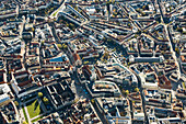 Luftaufnahme der Innenstadt, München, Bayern, Deutschland