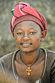Junge Frau von der Dorze-Volksgruppe, Südäthiopien, Afrika