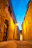 Small road in the evening light, Mdina, Malta