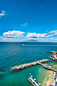 View over the sea, Sorrento, Peninsula of Sorrento, Bay of Naples, Campania, Italy