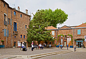 Old city of Moissac, Place Durand de Bredon, Dept. Tarn-et-Garonne, Region Aquitaine, France, Europe