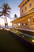 Veranda and sea view at Galle Face Hotel, Colombo, Sri Lanka