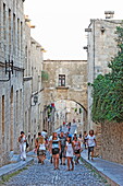 Ritterstraße, Altstadt von Rhodos Stadt, Rhodos, Dodekanes, Südliche Ägäis, Griechenland