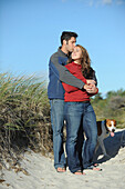 Maine Beach Couple, Scarborough, ME, USA