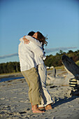 Maine Beach Couple, Scarborough, ME, USA