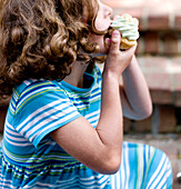 girl bites cupcake!, portland, me, usa
