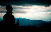 A female hiker on the Appalachian Trail USA